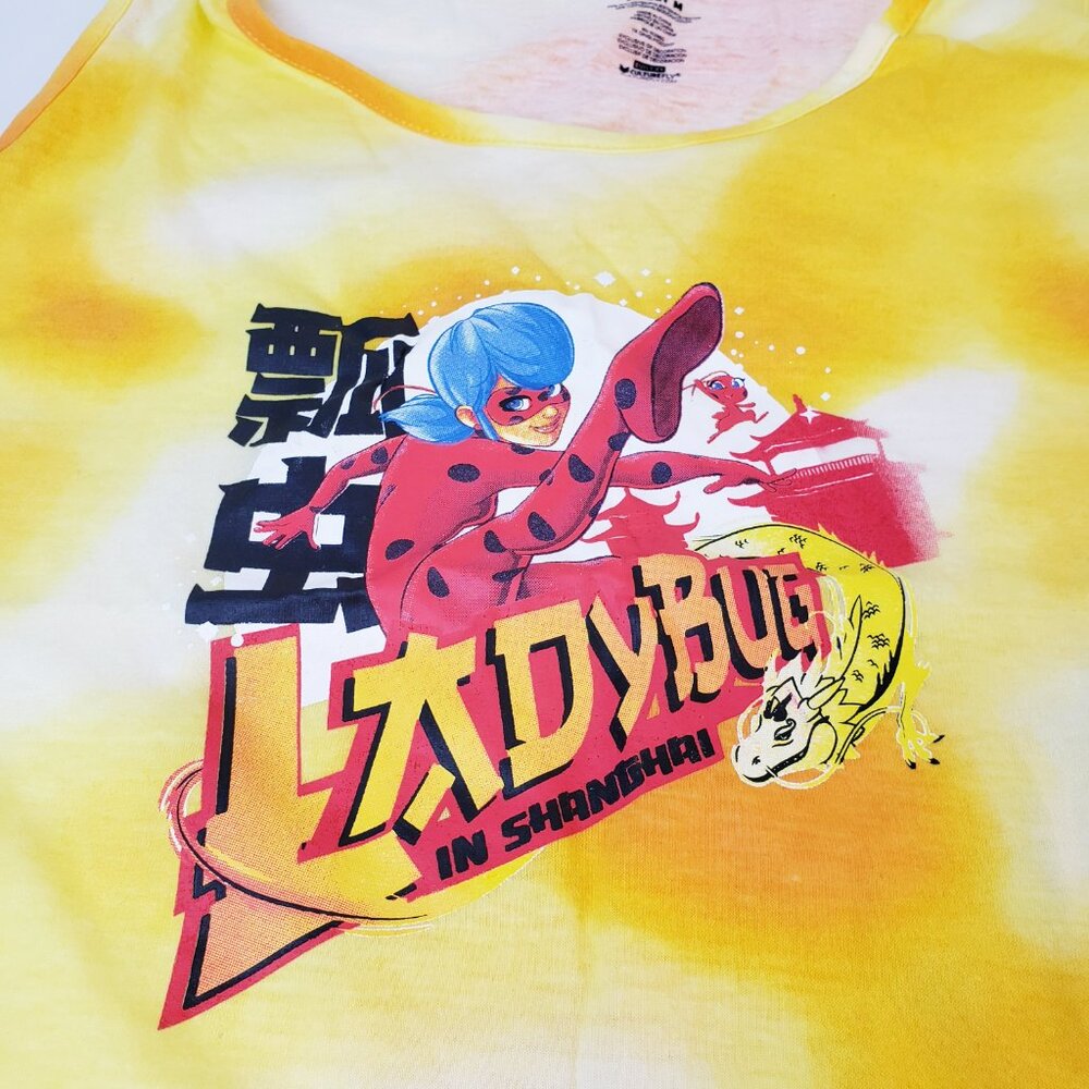 NWOT Miraculous World Ladybug Tie Dye Tank M